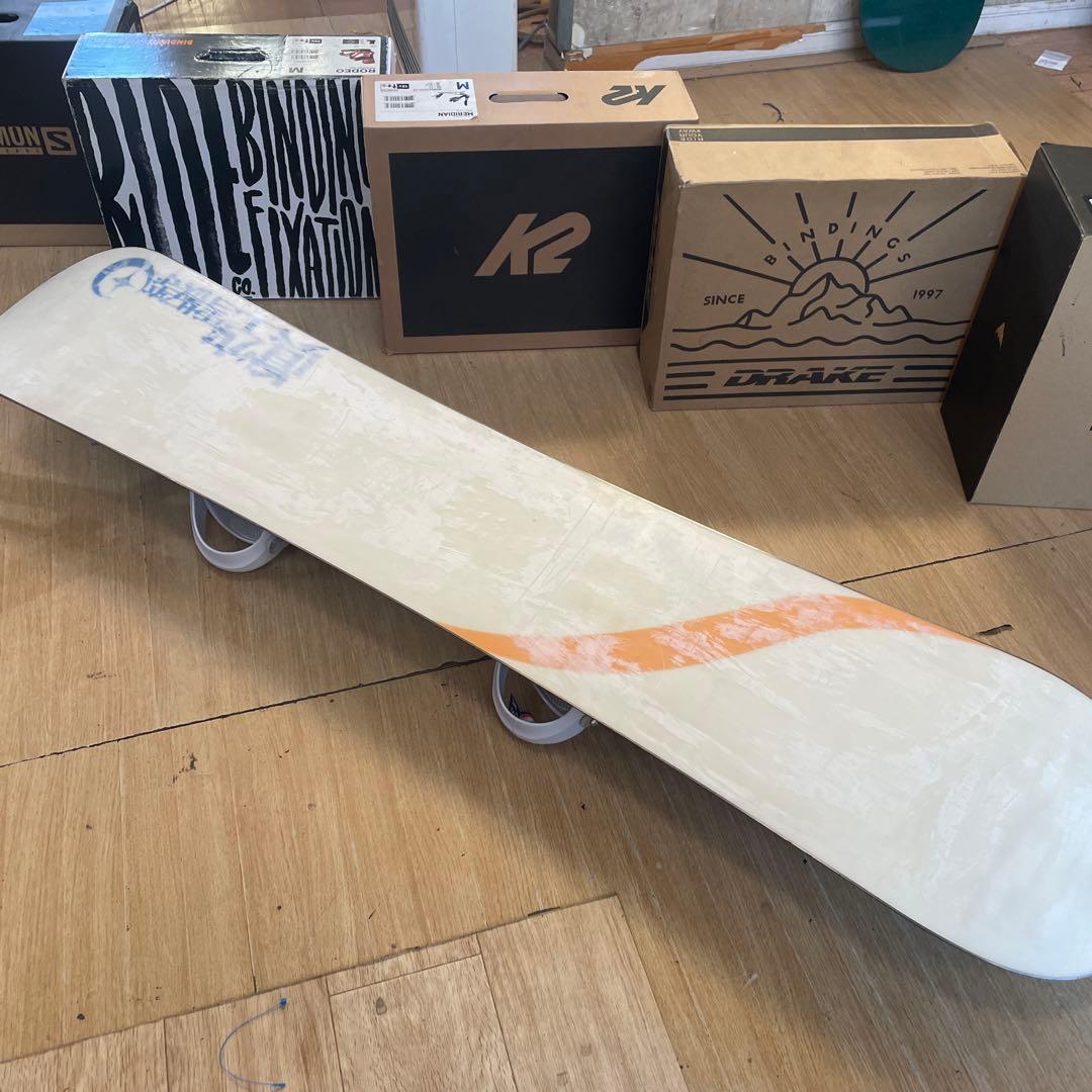 眞空雪板等　名機　風花　バインディング付スノーボードセット