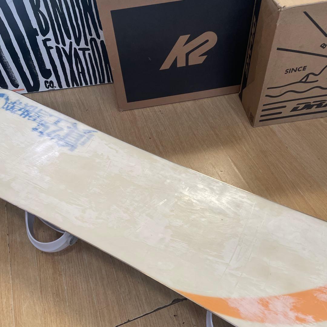 眞空雪板等　名機　風花　バインディング付スノーボードセット