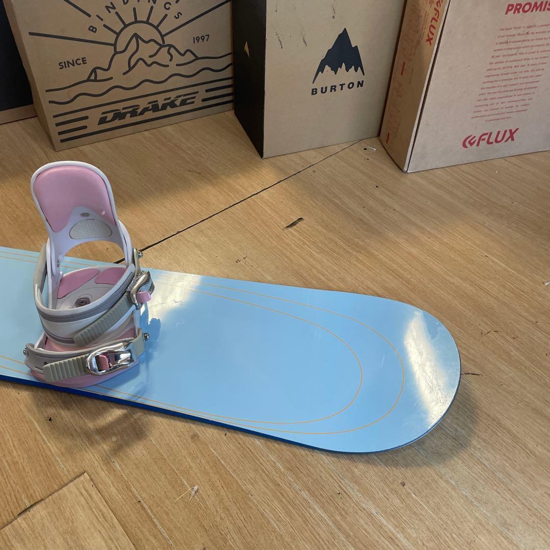 眞空雪板等　名機　風花　バインディング付スノーボードセット