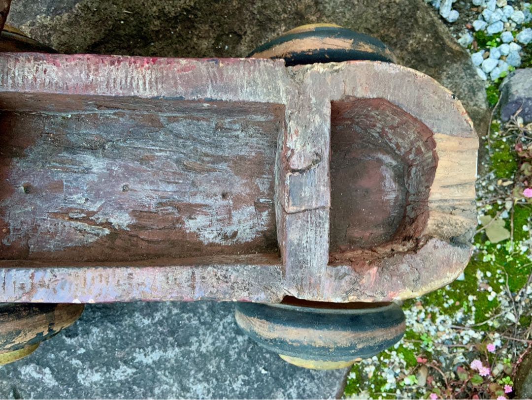 おもちゃの木馬　ヴィンテージ　アート　アンティーク風　古美術　インド　サーカス