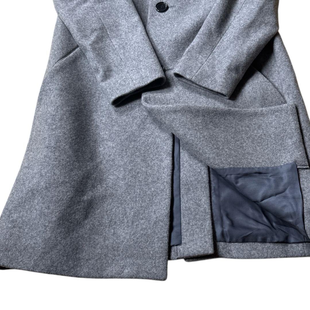 【新品タグ付】定価約8万 セオリー 日本製 ラムメルトン チェスターコート 灰