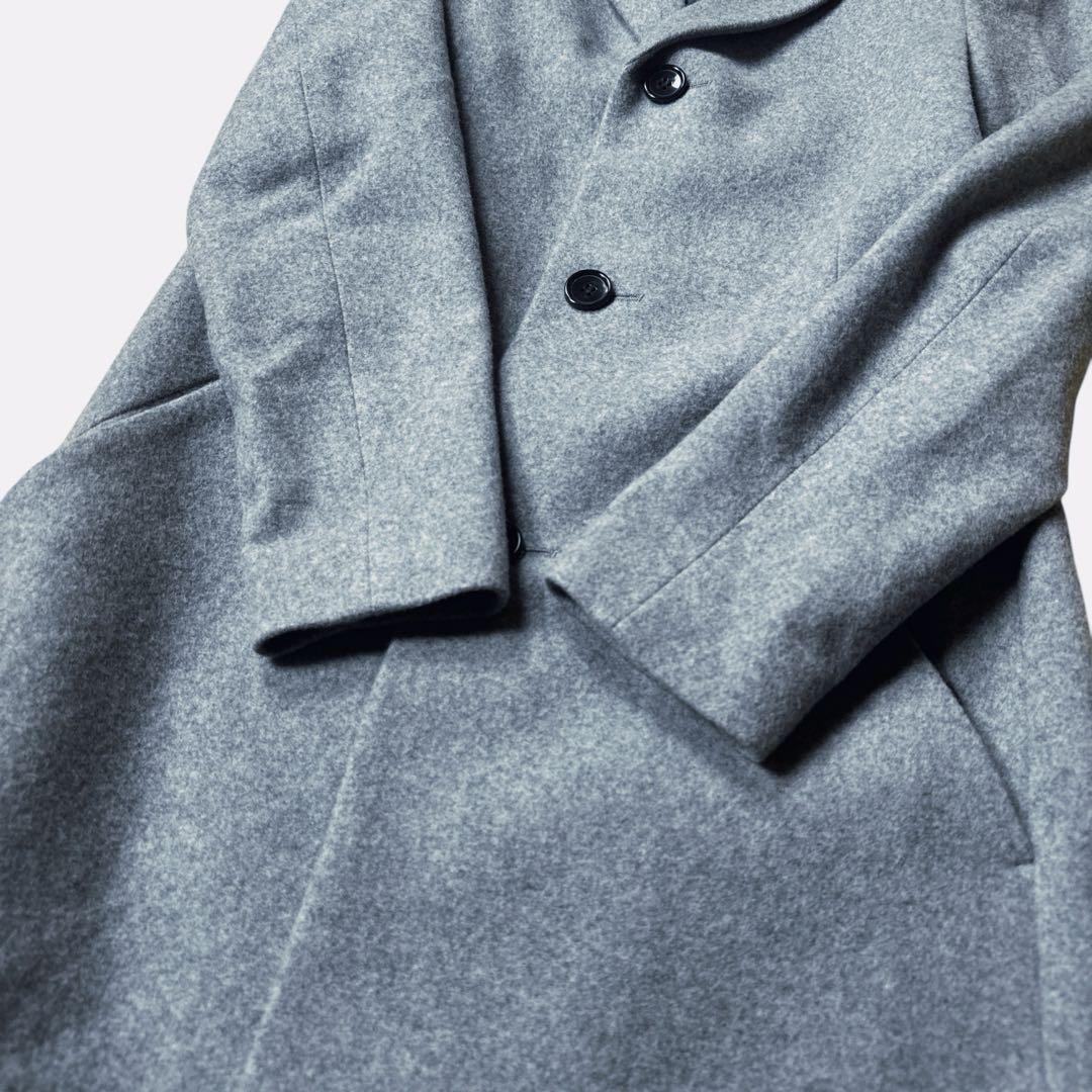【新品タグ付】定価約8万 セオリー 日本製 ラムメルトン チェスターコート 灰