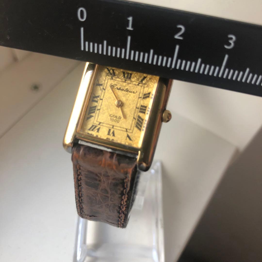 Createur クレアトゥール ゴールド100シルバー925 スクエア　美品