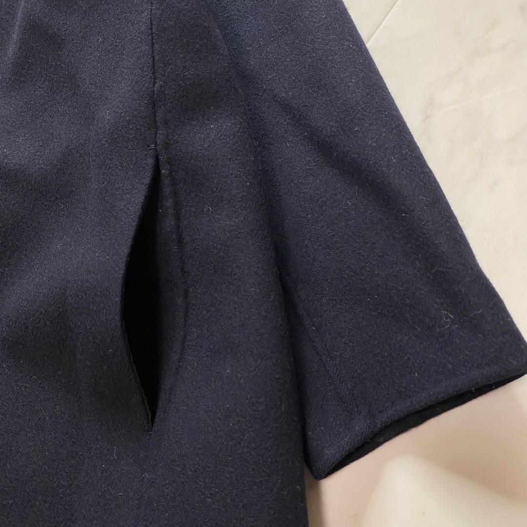 美品✨GALERIE VIE ライトメルトン チェスターコート　カシミヤ混　紺