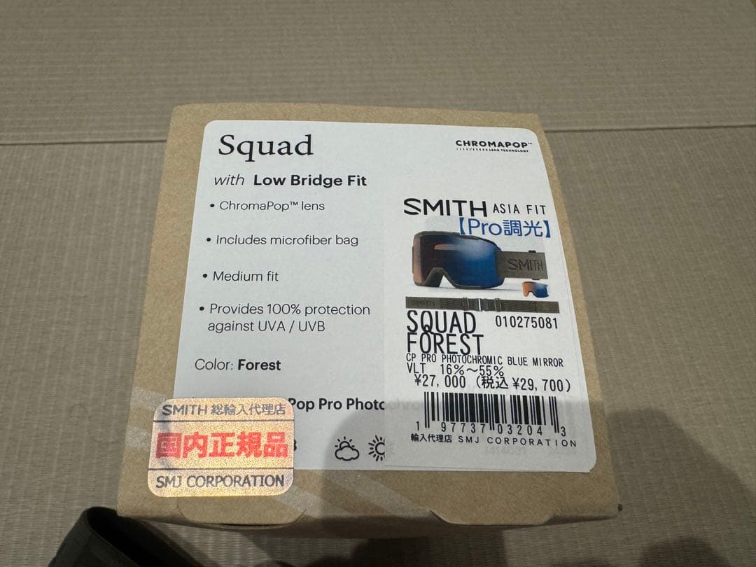 SMITH ゴーグル　Squad 美品