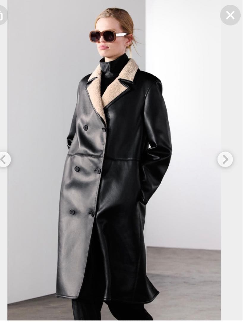 ZARA ZW COLLECTION ダブルフェイスコート