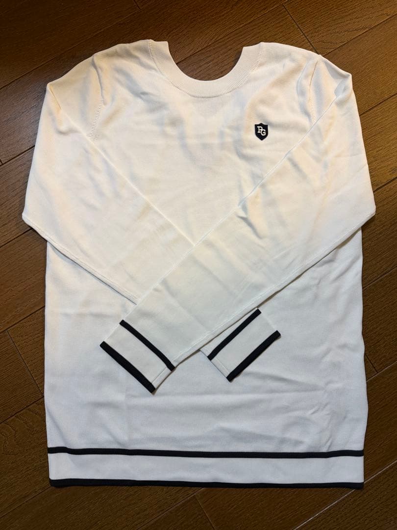 PEARLY GATES ホワイト長袖セーター