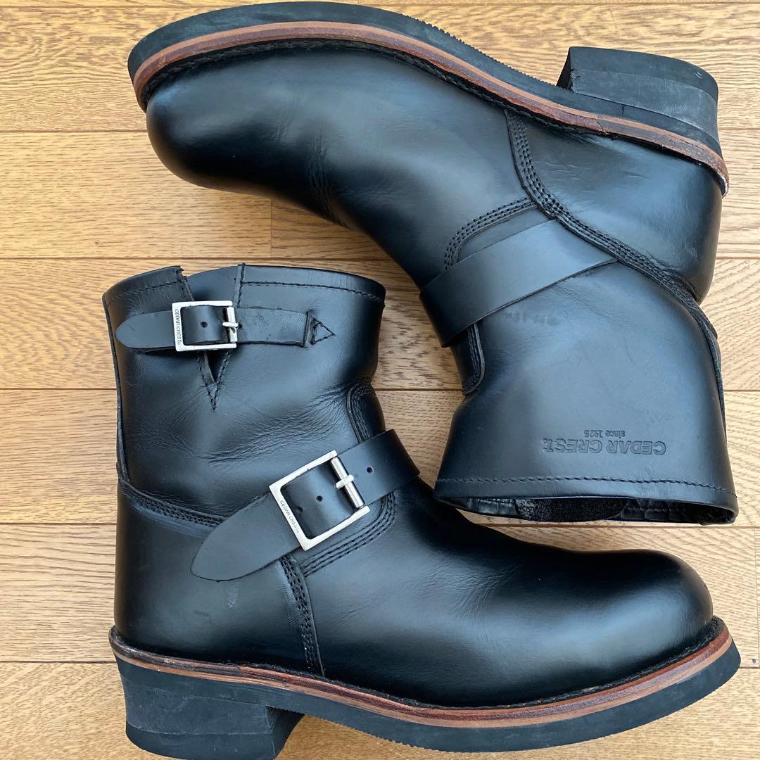 セダークレスト ショートエンジニアブーツ(検レッドウィング チペワ PT)