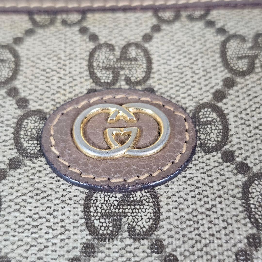 GUCCI グッチ　セカンド/クラッチバッグ　GG柄　PVC　オールドグッチ