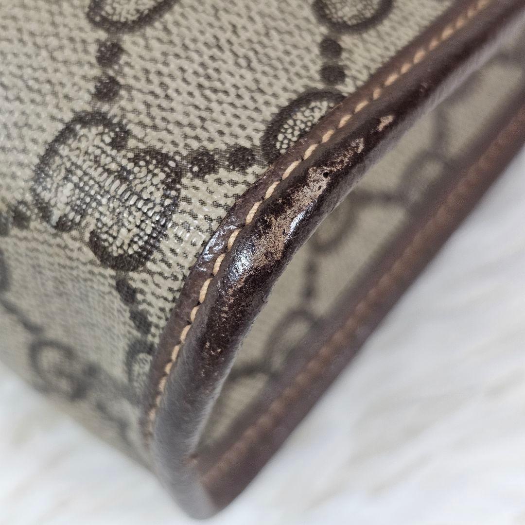 GUCCI グッチ　セカンド/クラッチバッグ　GG柄　PVC　オールドグッチ