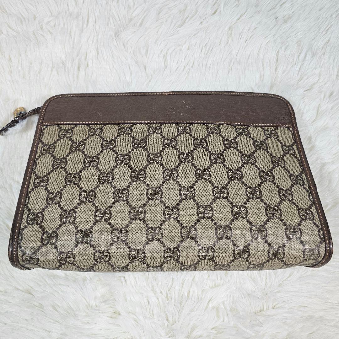 GUCCI グッチ　セカンド/クラッチバッグ　GG柄　PVC　オールドグッチ