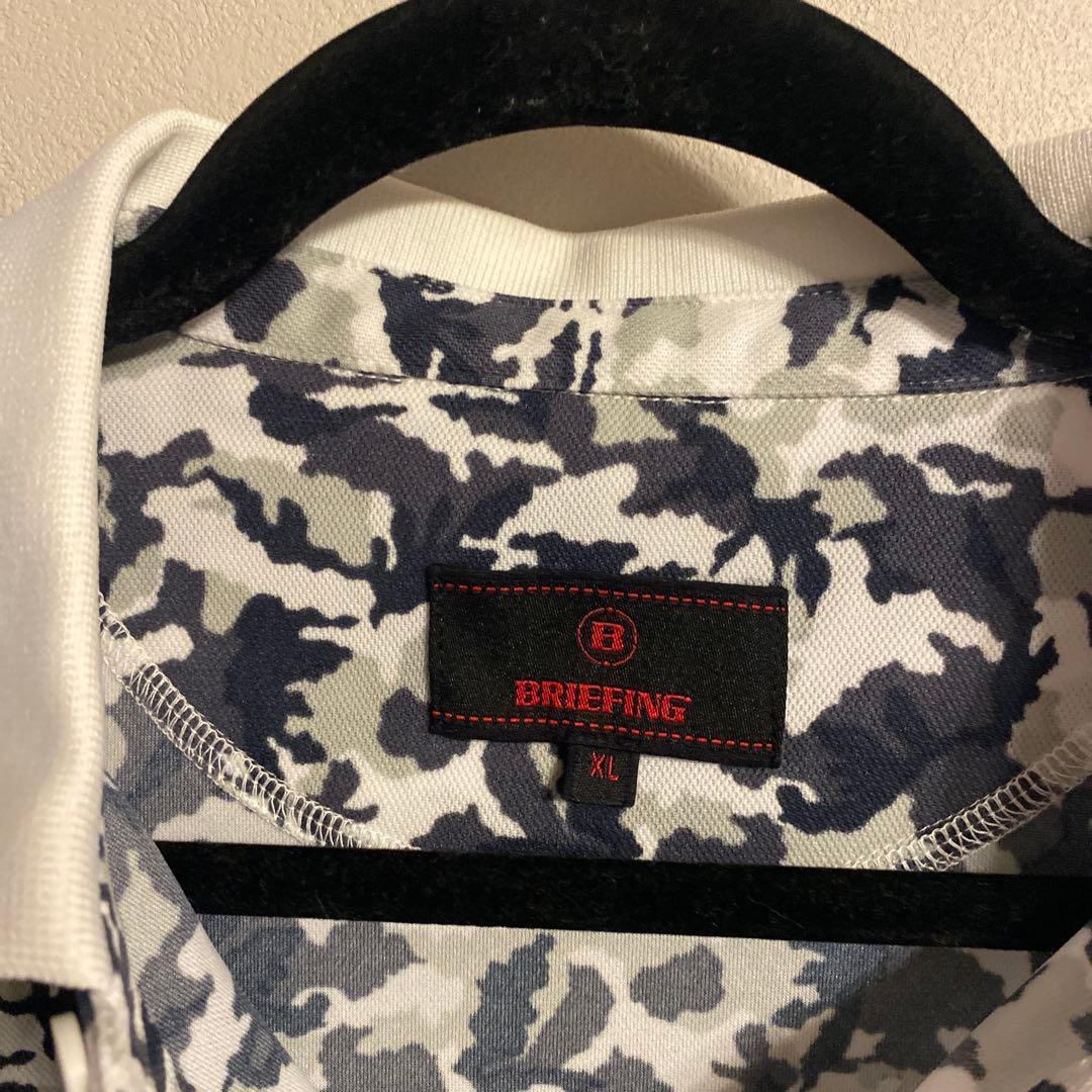 BRIEFING 迷彩柄 ポロシャツ XL