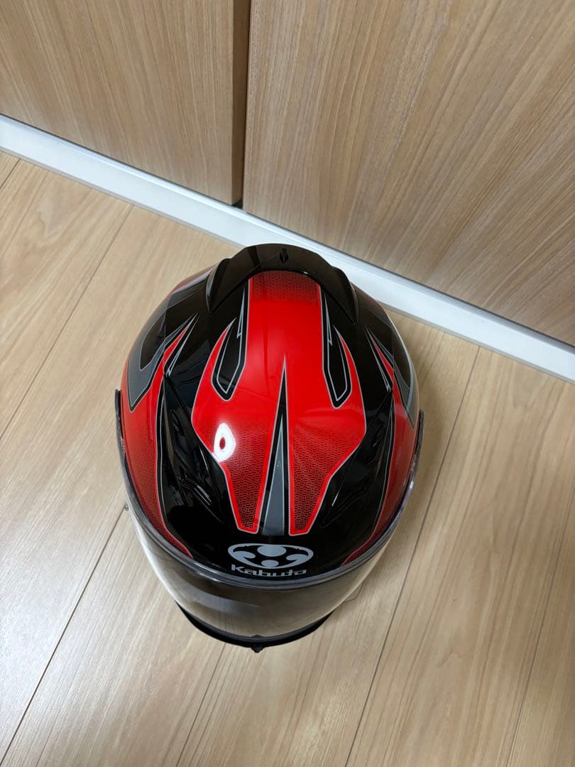 KABUTO フルフェイスヘルメット レッド/ブラック/KAMUI-Ⅱ カムイ