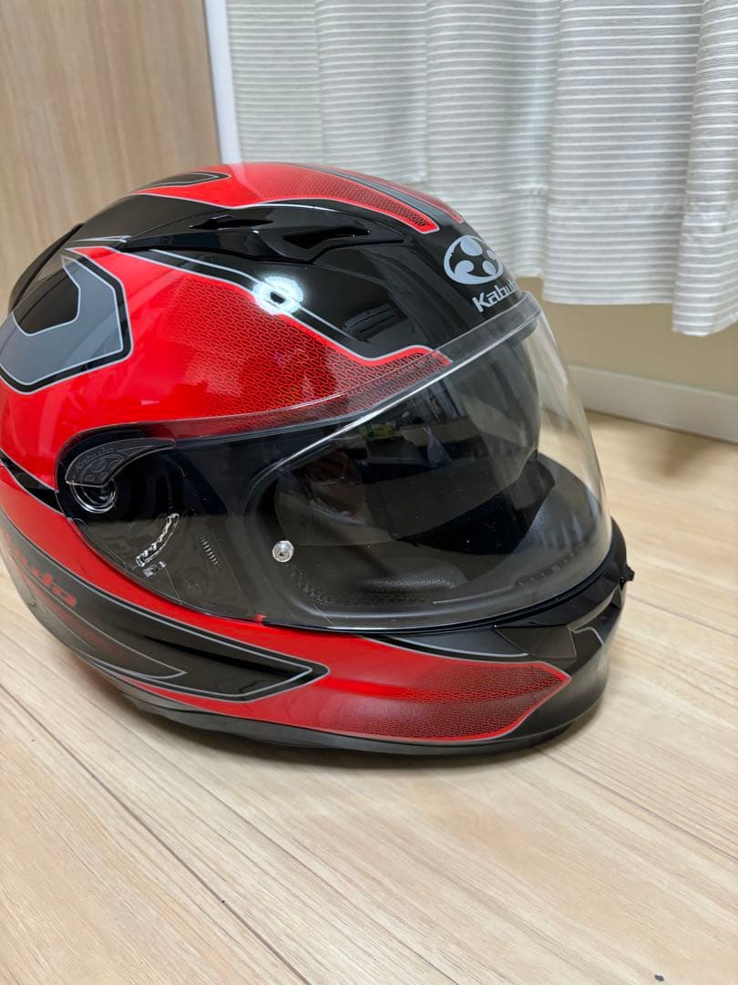 KABUTO フルフェイスヘルメット レッド/ブラック/KAMUI-Ⅱ カムイ