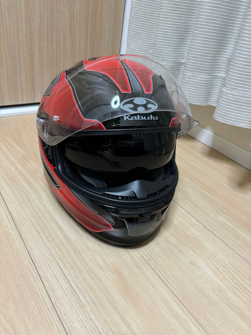 KABUTO フルフェイスヘルメット レッド/ブラック/KAMUI-Ⅱ カムイ