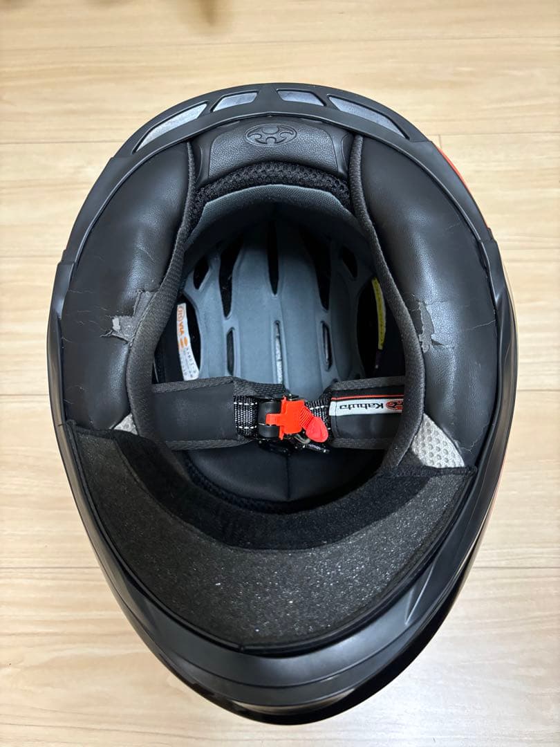 KABUTO フルフェイスヘルメット レッド/ブラック/KAMUI-Ⅱ カムイ