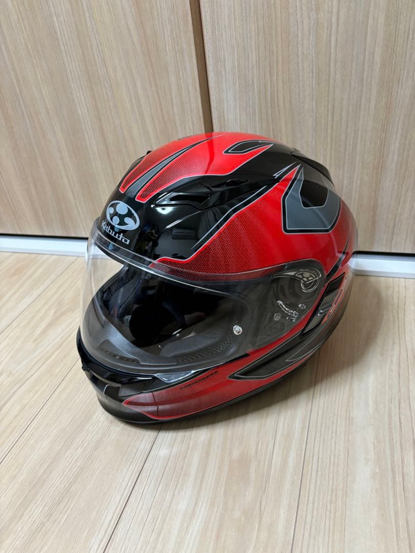 KABUTO フルフェイスヘルメット レッド/ブラック/KAMUI-Ⅱ カムイ