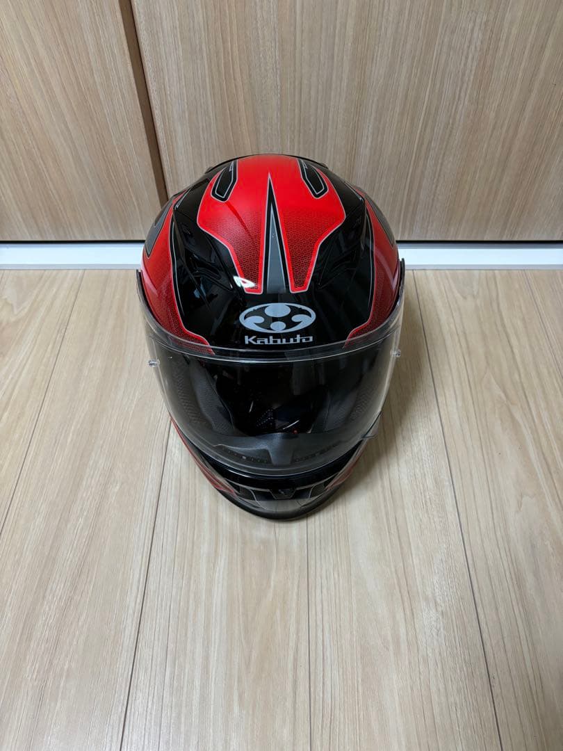 KABUTO フルフェイスヘルメット レッド/ブラック/KAMUI-Ⅱ カムイ