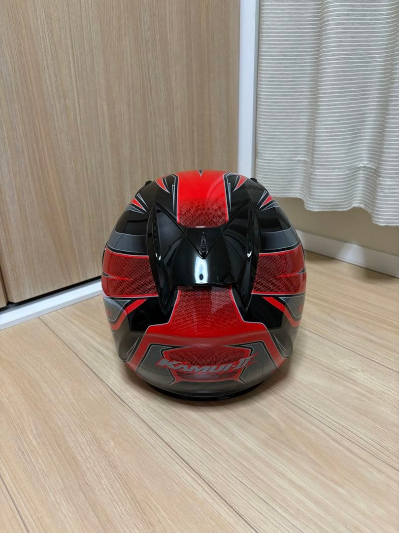 KABUTO フルフェイスヘルメット レッド/ブラック/KAMUI-Ⅱ カムイ