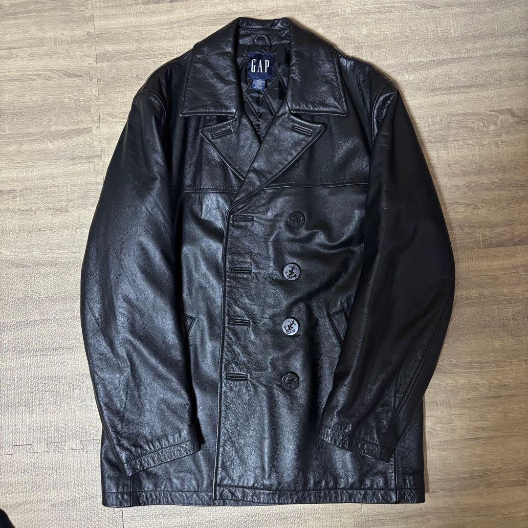 OLD GAP 本革 黒 ピーコート