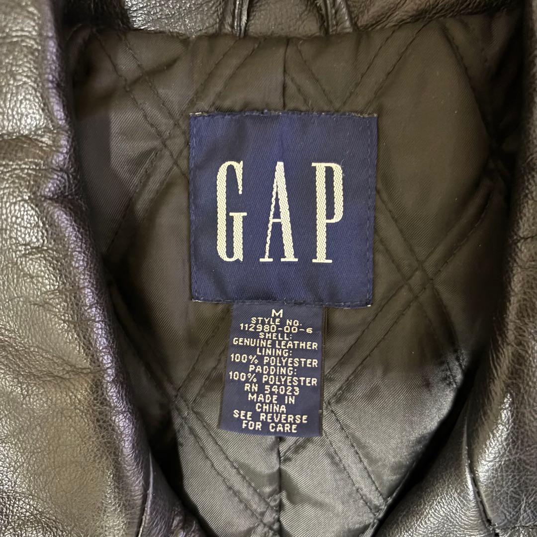 OLD GAP 本革 黒 ピーコート
