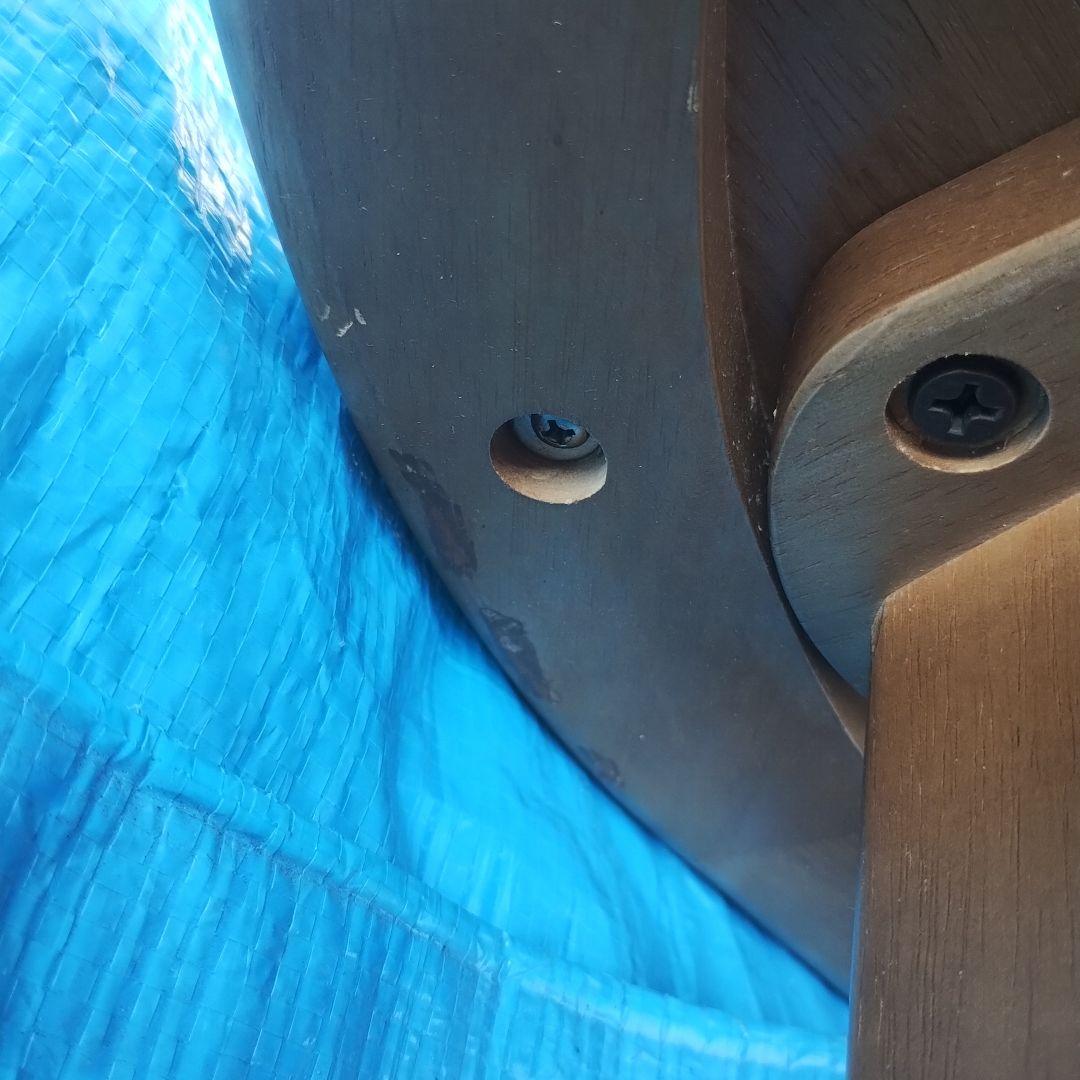 マルニ 木製楕円形 センターテーブル