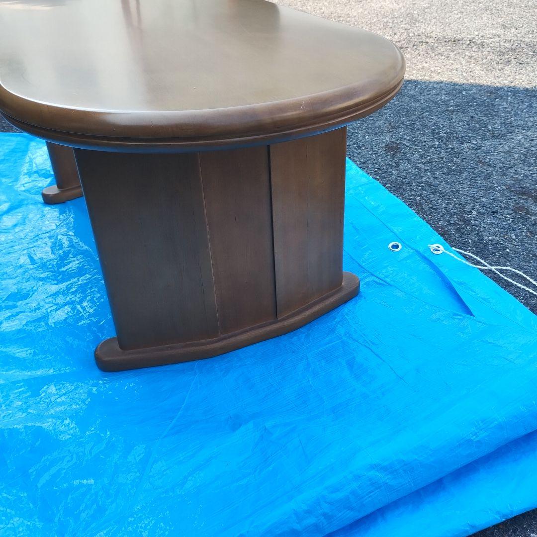 マルニ 木製楕円形 センターテーブル