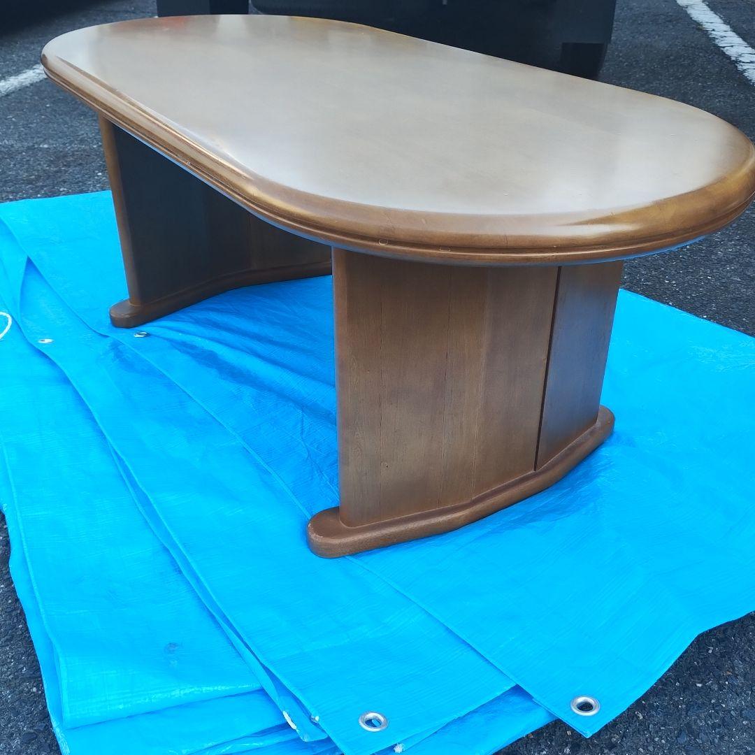 マルニ 木製楕円形 センターテーブル