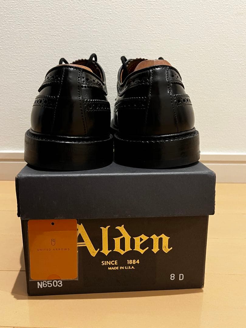Alden コードバン ロングウイングチップ 8D