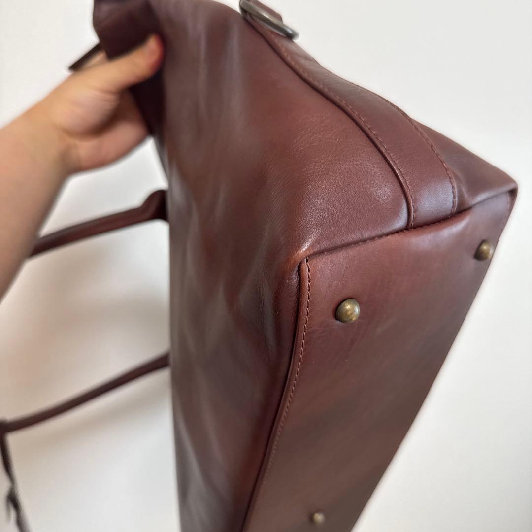 t*o様 ダークブラウン レザー トートバッグ Motherhouse マザーハ