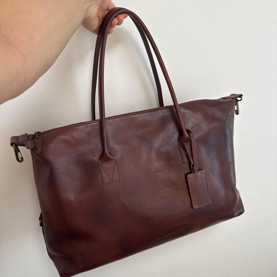 t*o様 ダークブラウン レザー トートバッグ Motherhouse マザーハ