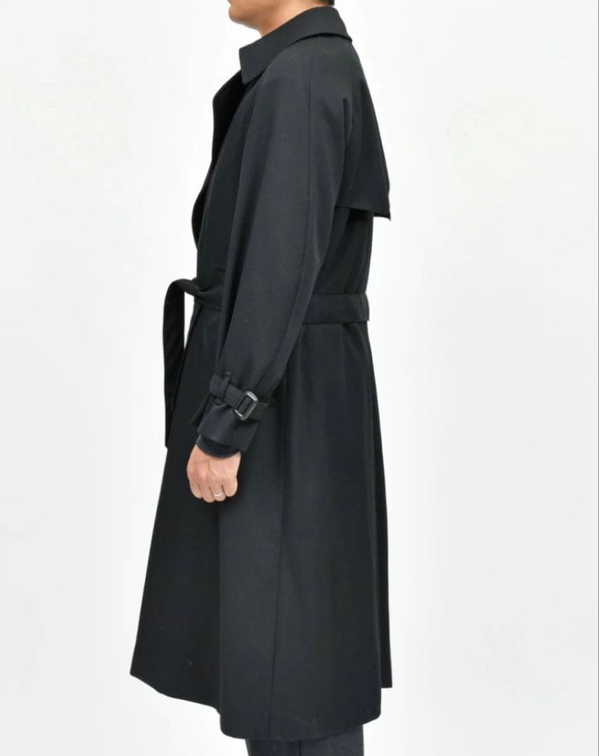 la favolaラファーヴォラ ウールギャバジンラップコート サイズ3