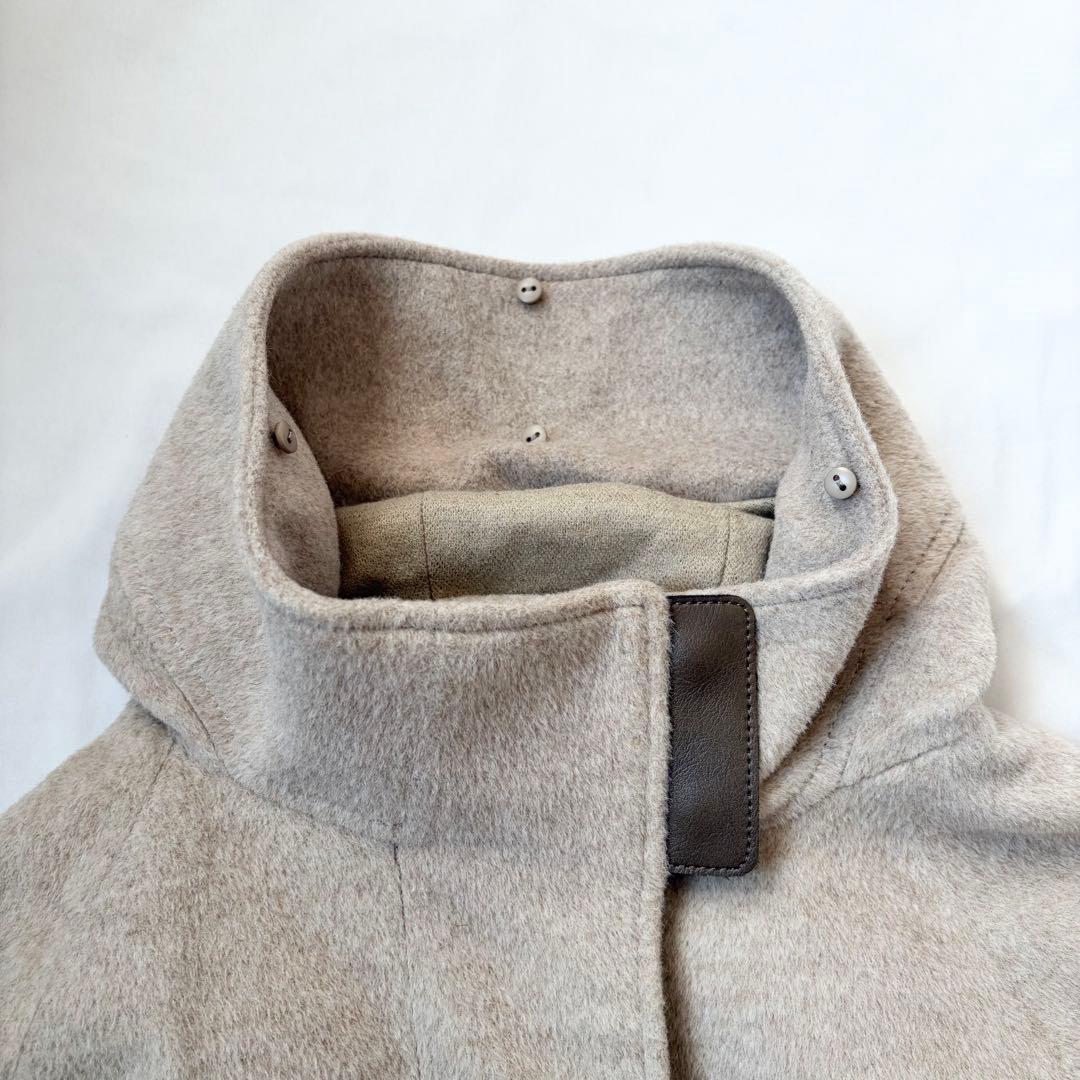 最高級 アンゴラウール Ａラインショートコート K.T キヨコ タカセ ベージュ