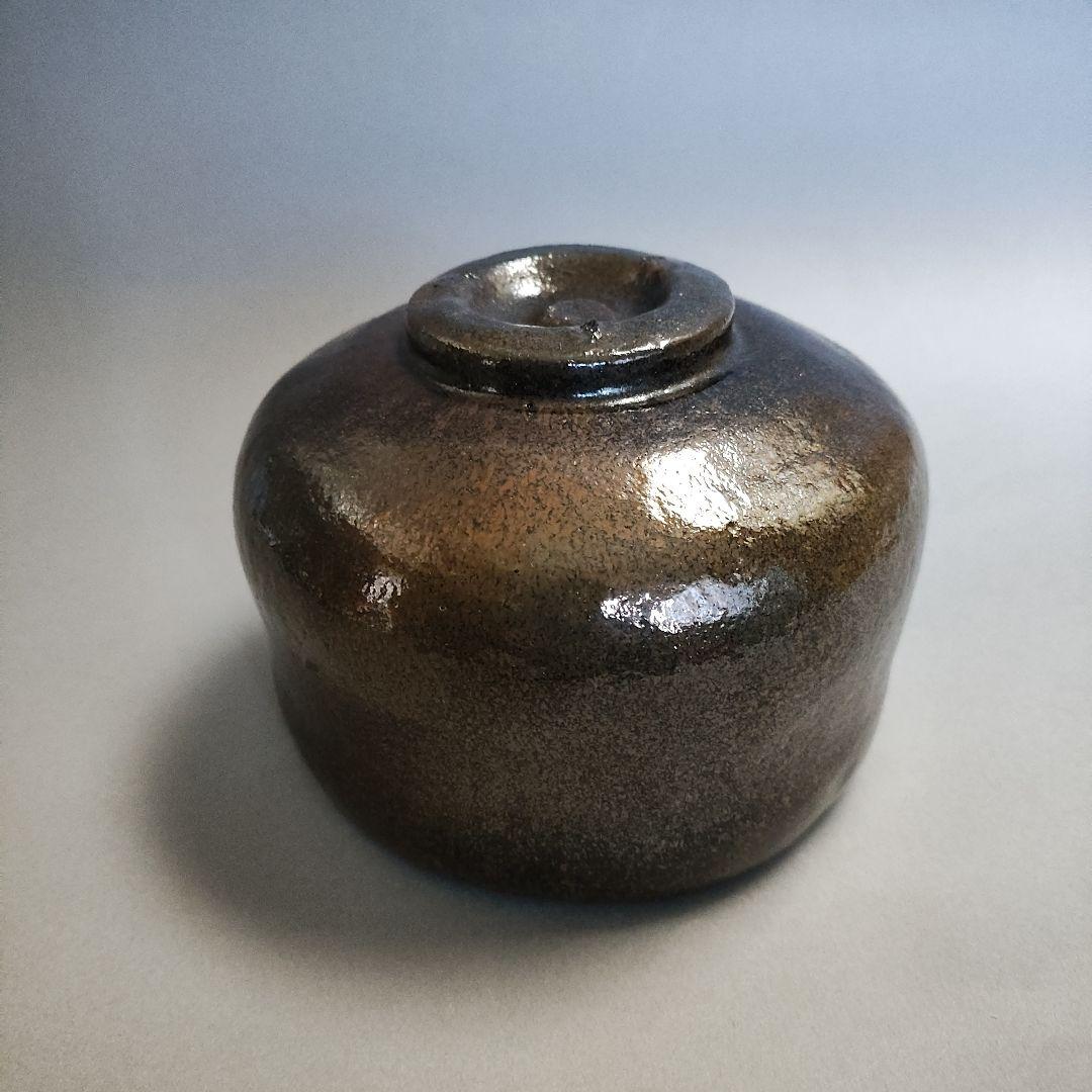 池田退輔　本間焼　黒楽茶碗