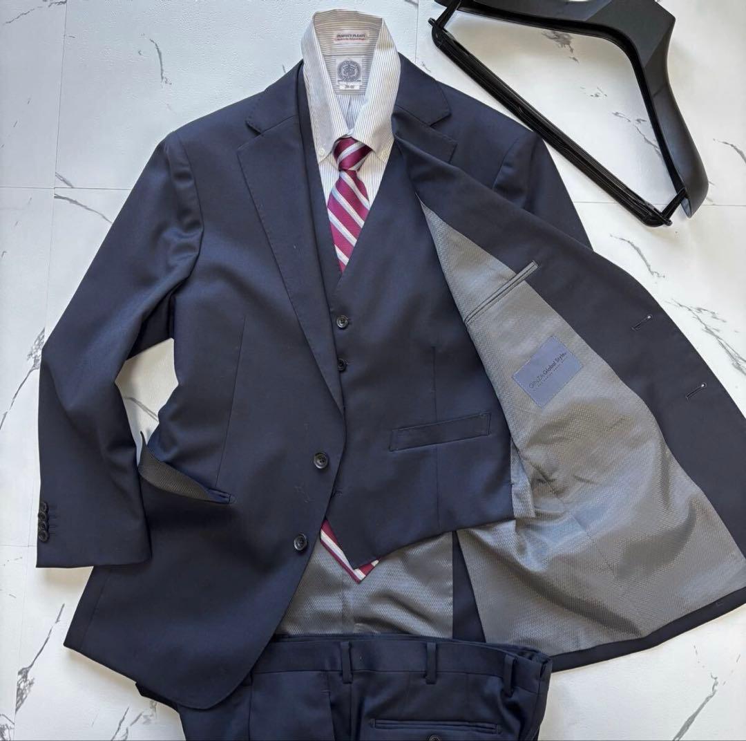 未使用◎2025年製◎カノニコ×銀座グローバルスタイル　スリーピーススーツ