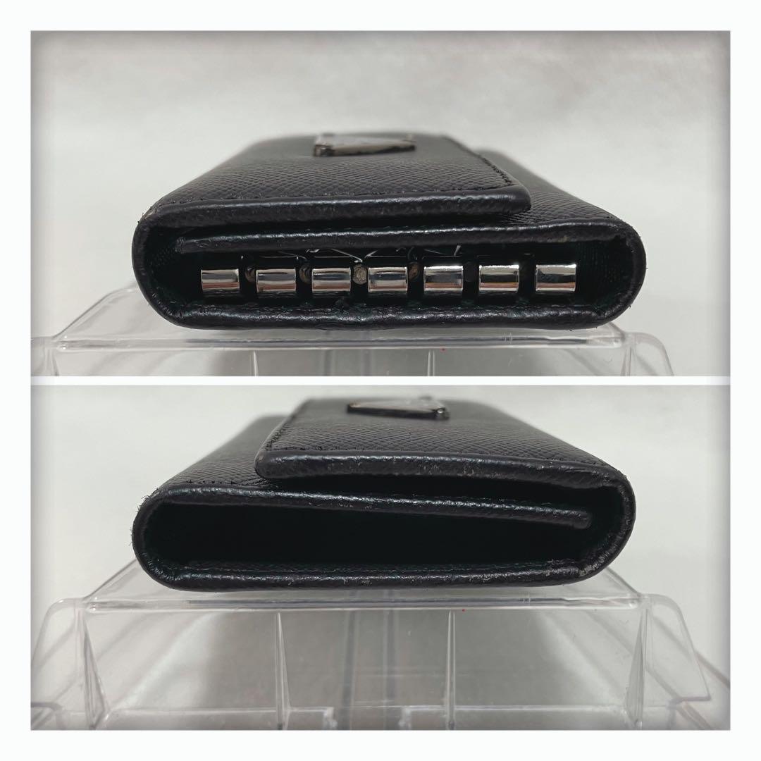 お値下げ‼️ ✨美品 大人気✨ プラダ サフィアーノ キーケース 6連 ブラック