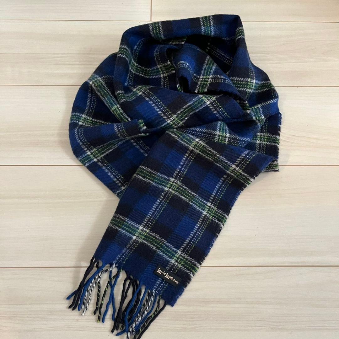 Lewis Leathers WOOL SCARVES ブルータータンチェック