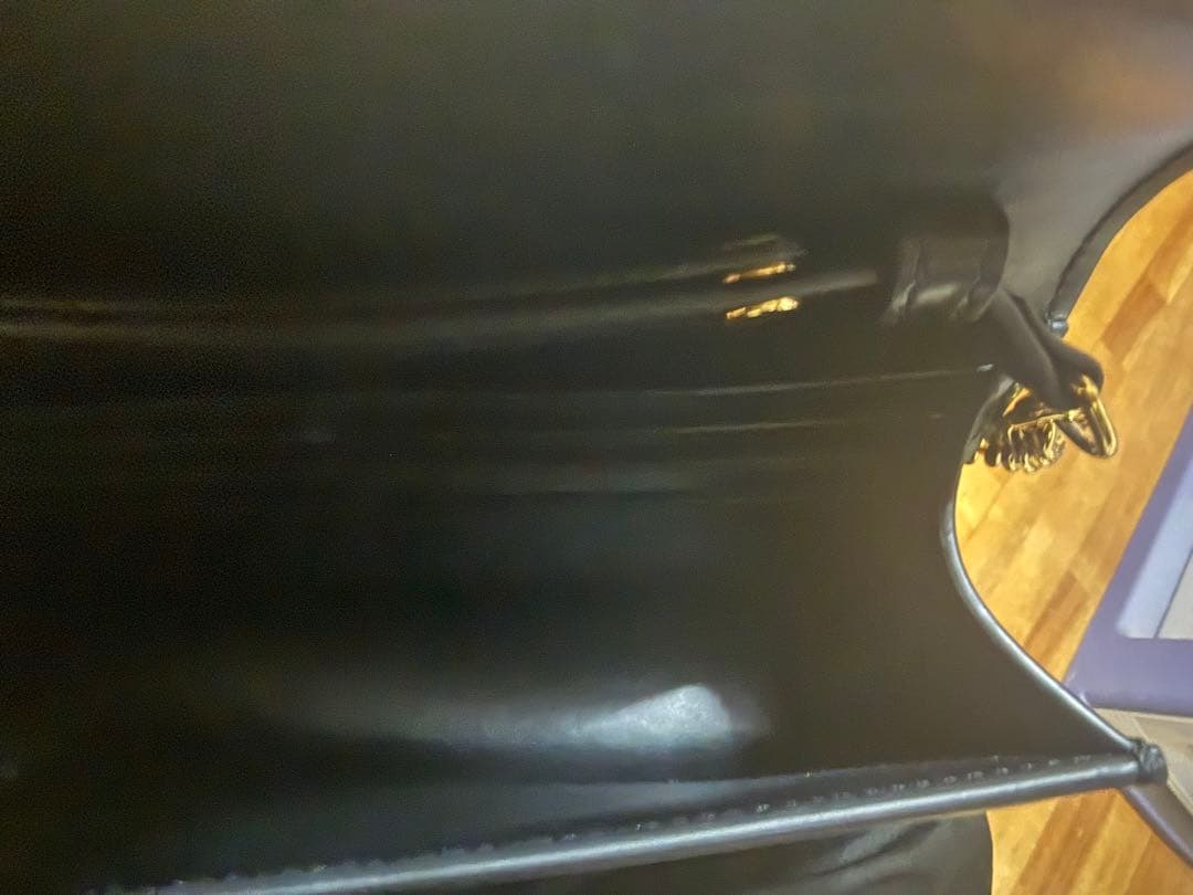 LINE セリーヌ トリオンフ チェーンウォレット ブラック 黒