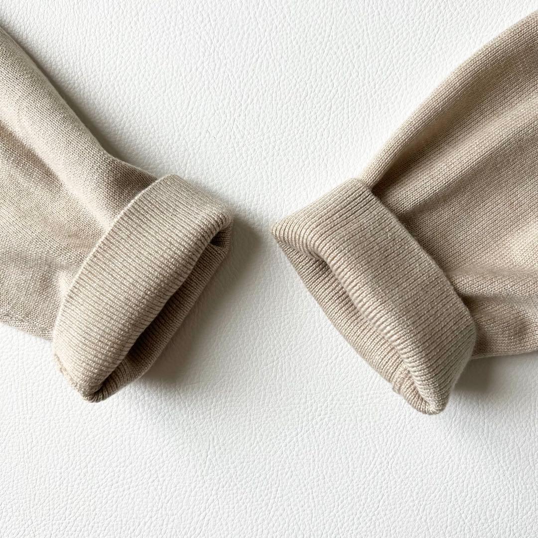 3260【美品】ムータマリン　クルーネックニット エンボスアンカー 薄手