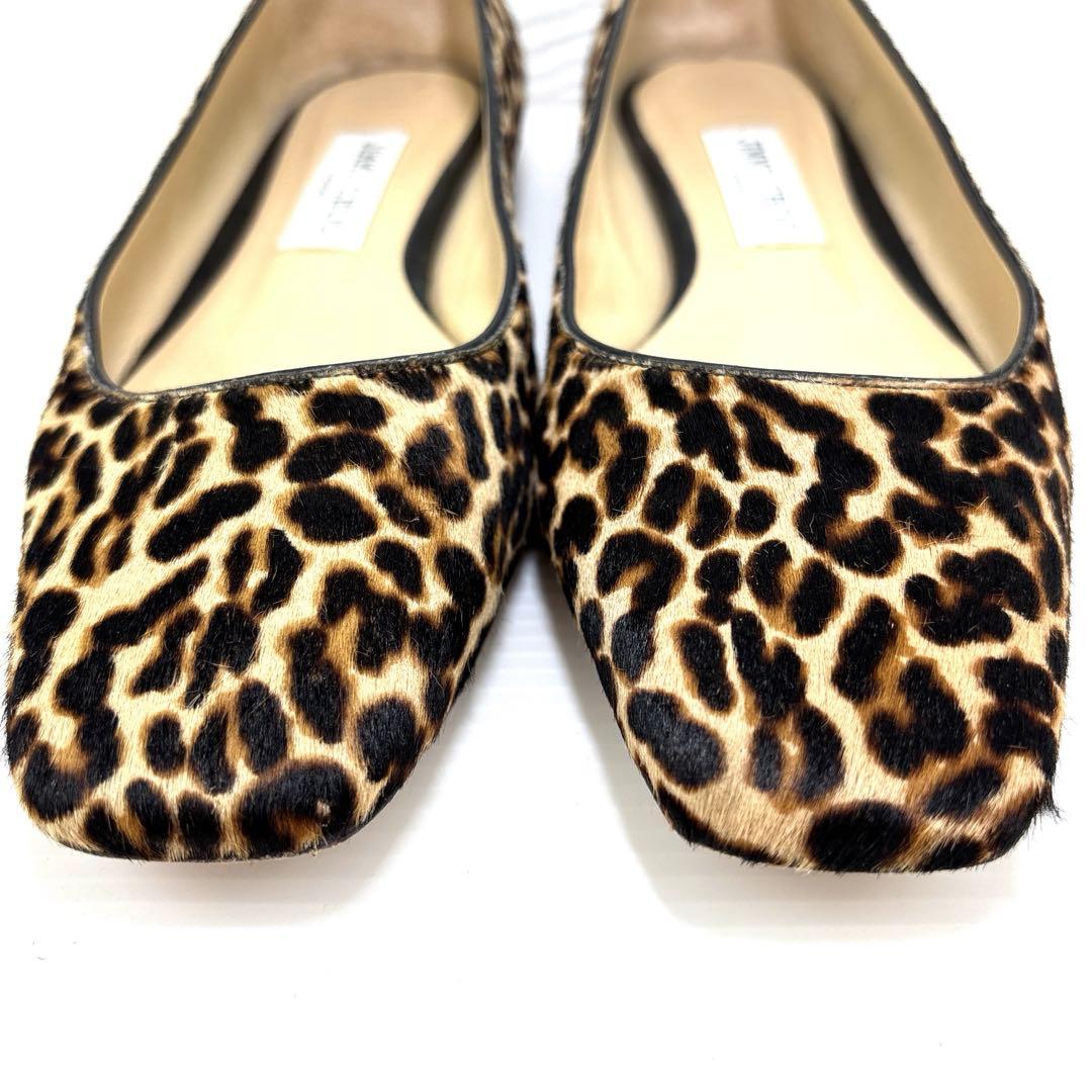 JIMMY CHOO ジミーチュウ レオパード（ヒョウ柄）フラットシューズ