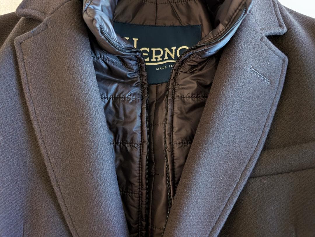 新品未着用■ HERNO ■ ヘルノ チェスターコート ■ライナー有　44サイズ