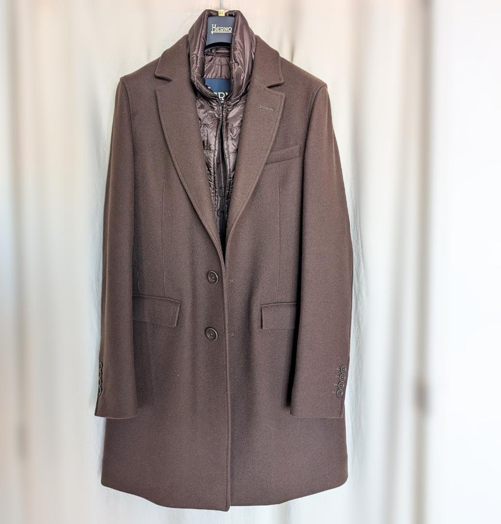新品未着用■ HERNO ■ ヘルノ チェスターコート ■ライナー有　44サイズ