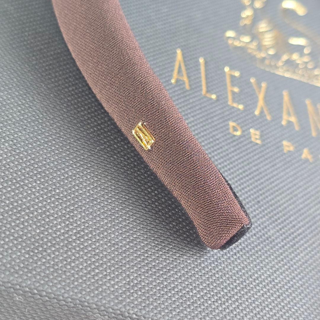 【未使用級】ALEXANDRE DE PARIS　カチューシャ　ブラウン