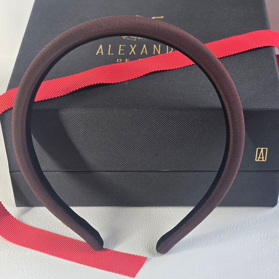 【未使用級】ALEXANDRE DE PARIS　カチューシャ　ブラウン