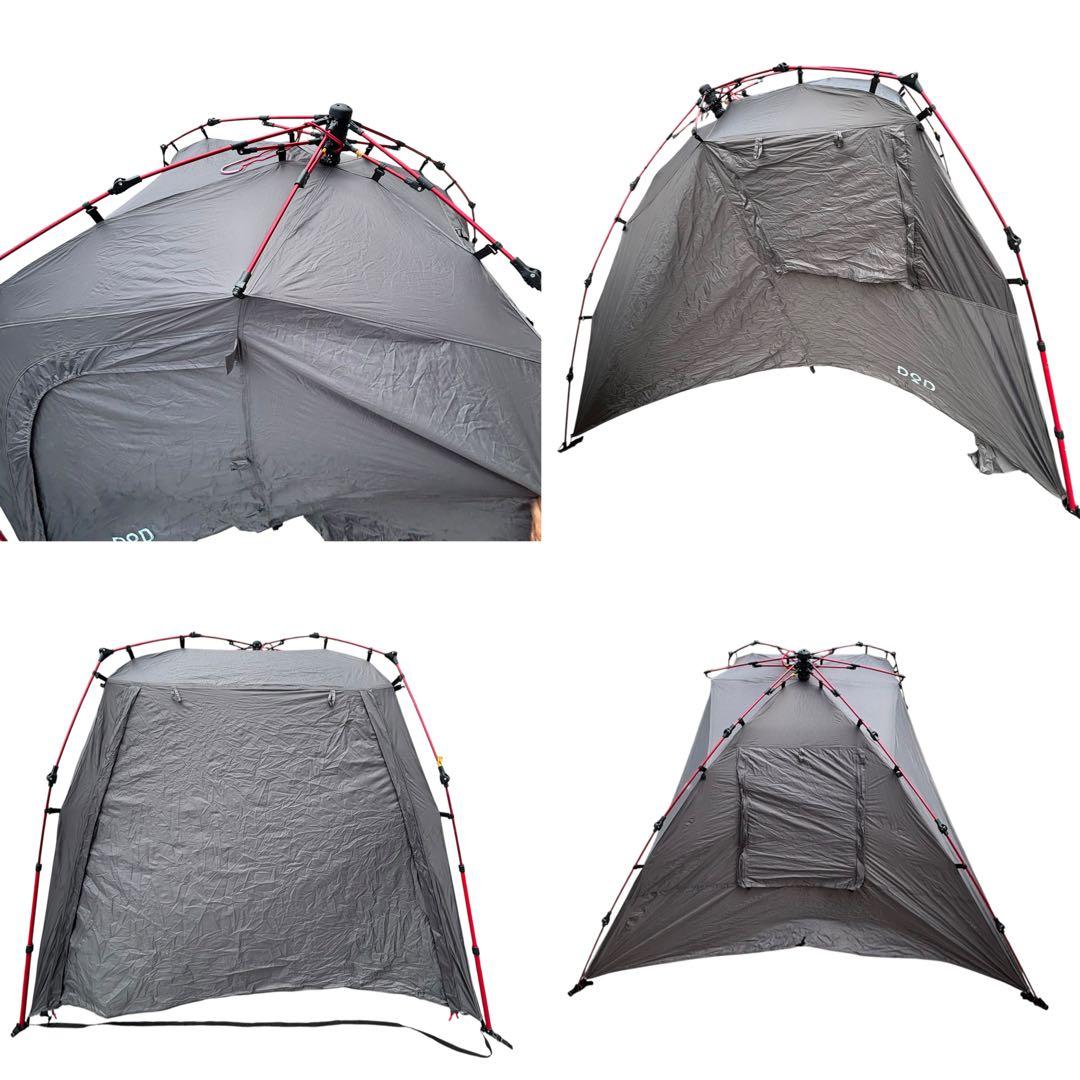 DOD BIKE IN ライダーズバイクインテント グレー　ソロキャンプ