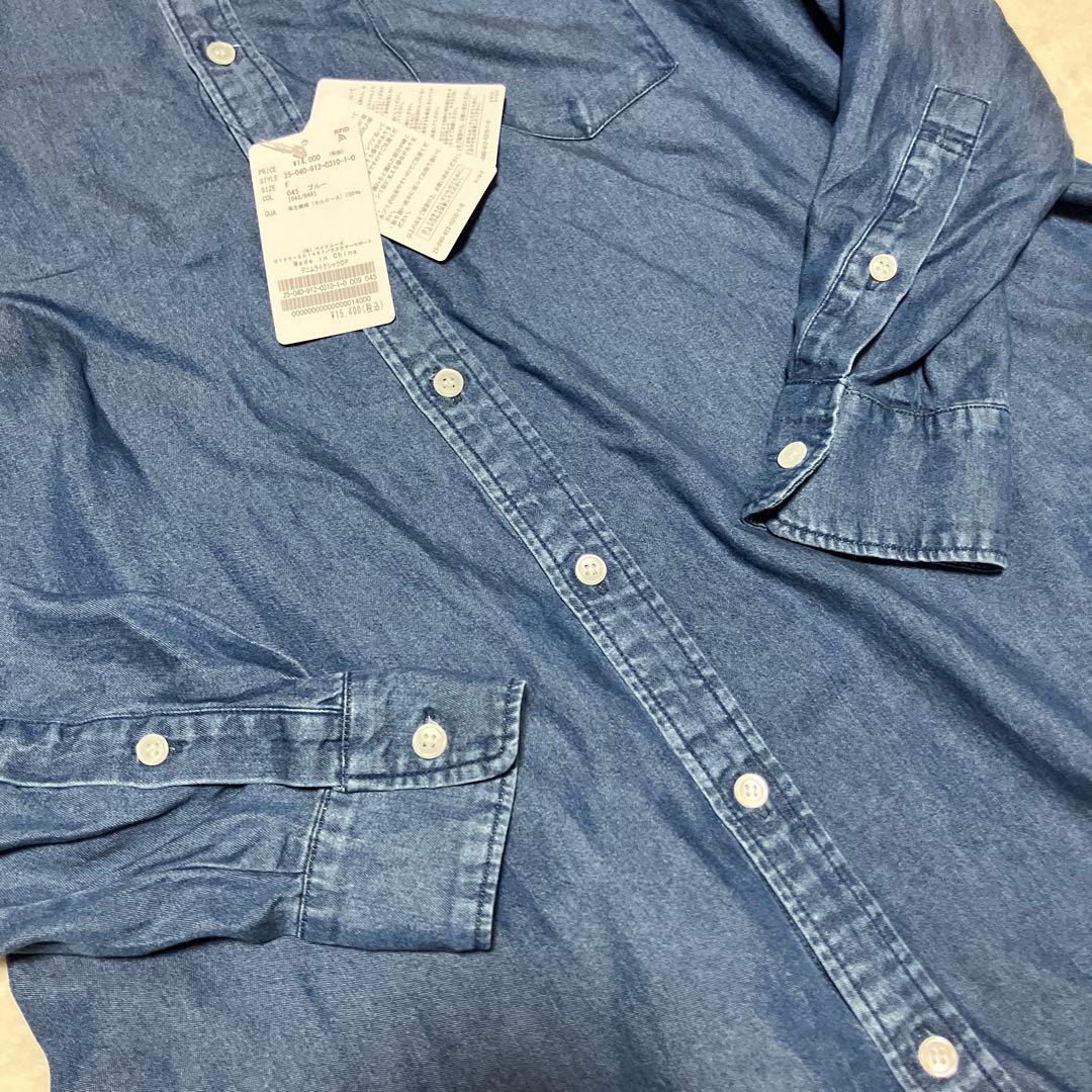 専用 未使用品 タグ付き スローブイエナ デニムライク シャツワンピース