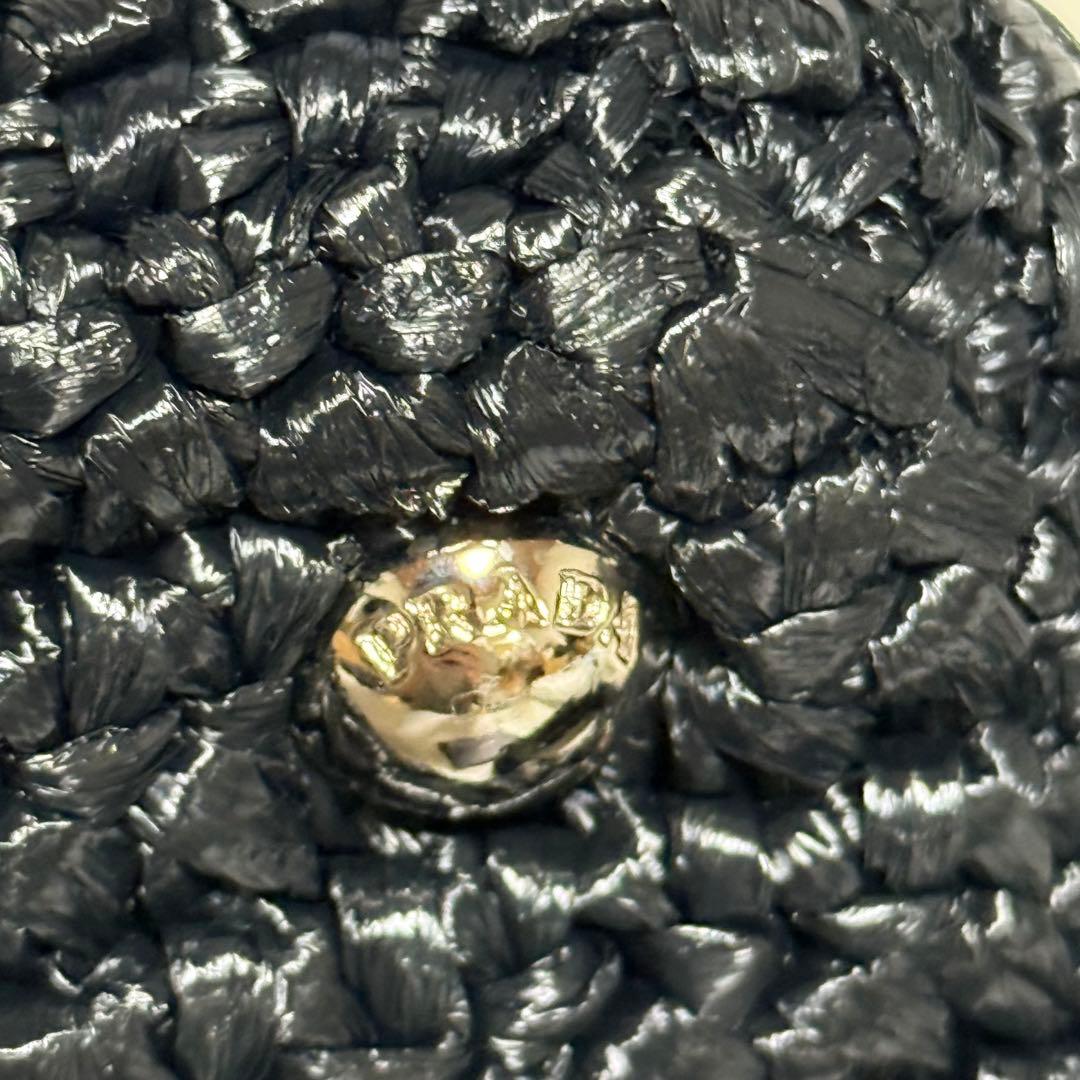 ⭐️極美品⭐️PRADA RAFIA PONPON 2way BAG ブラック