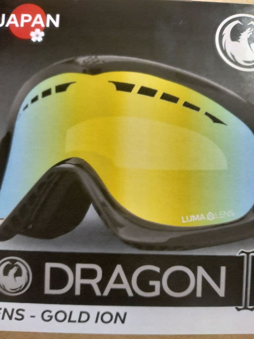 【新品】DRAGON ゴーグル DX-CHARCOAL/J GOLD ION
