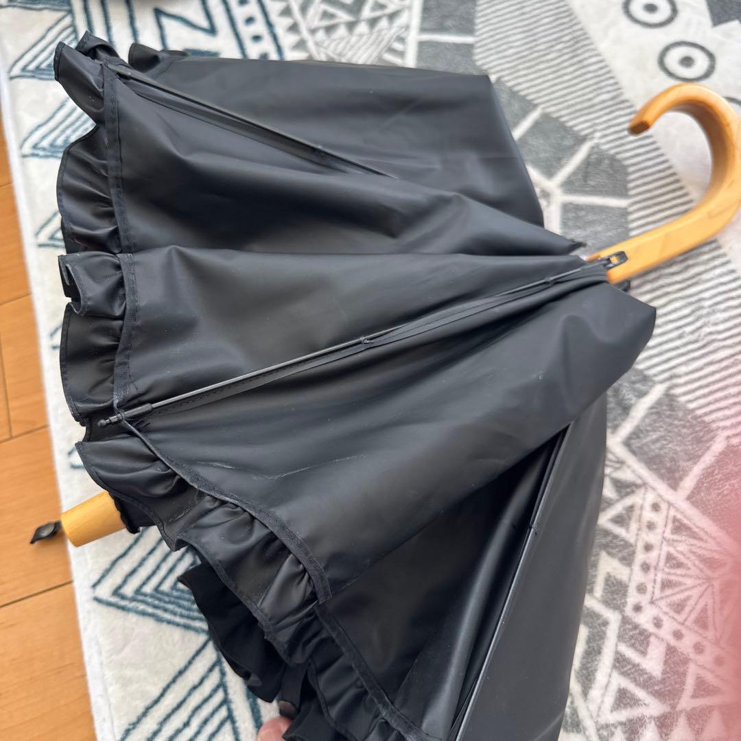 サンバリア100 黒 2段折り 日傘