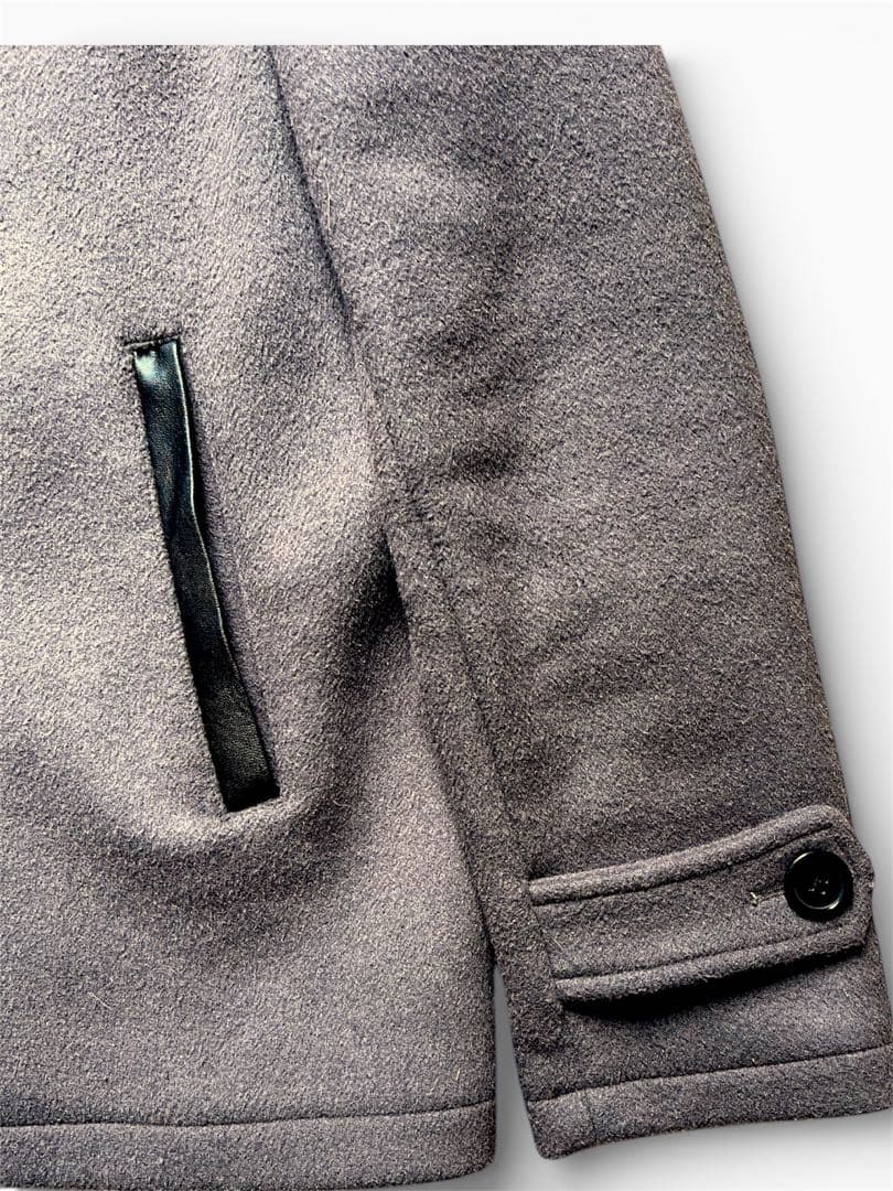 CAMBIO メルトンシングルPコート ブラウン Lサイズ